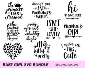 baby girl svg