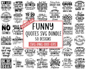 funny quotes svg