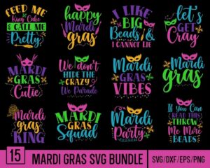 mardi gras svg