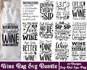 wine bag svg
