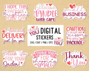 thank you sticker